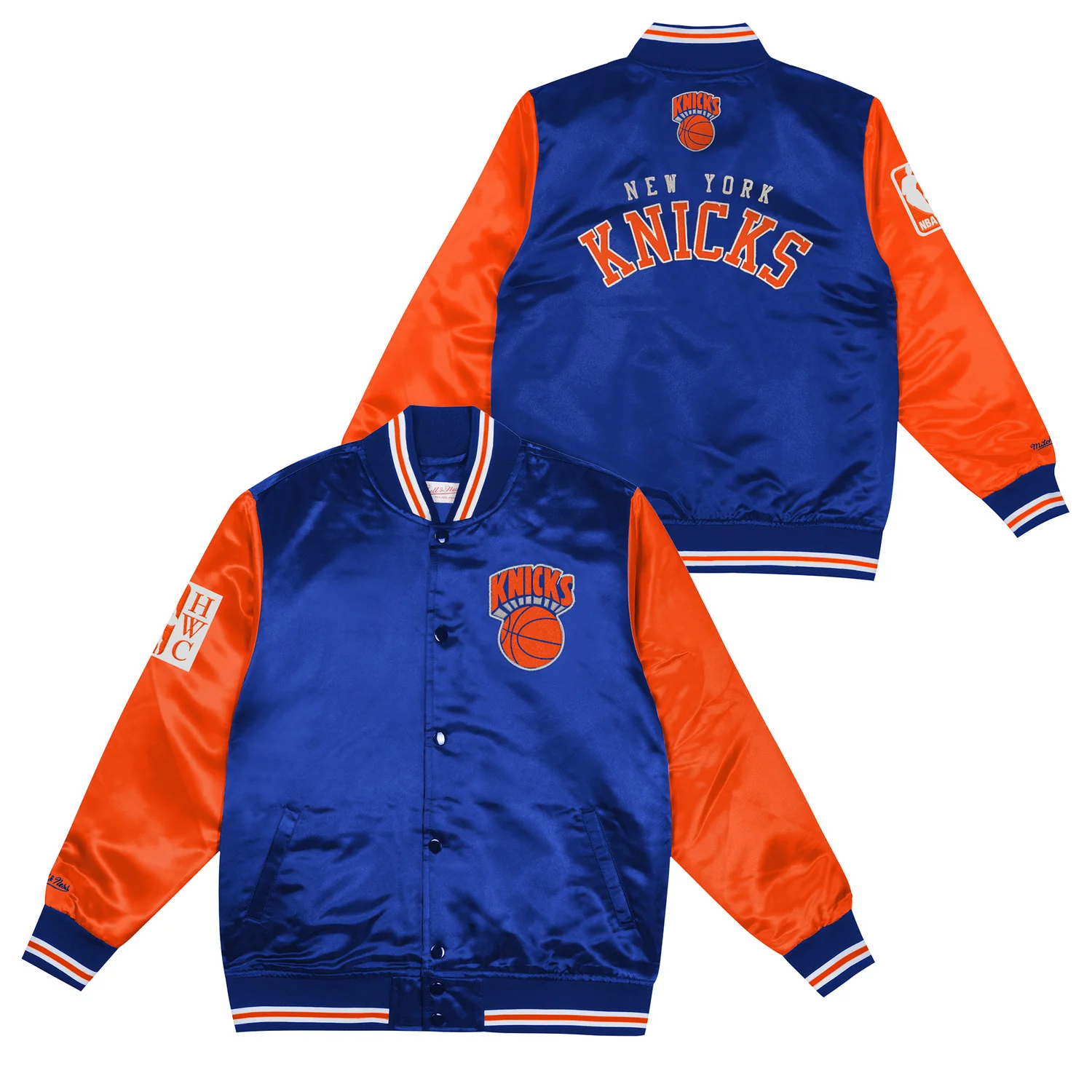 Toddler Mitchell & Ness Knicks Primetime Heavyweight Satin Jacket - Image 3
