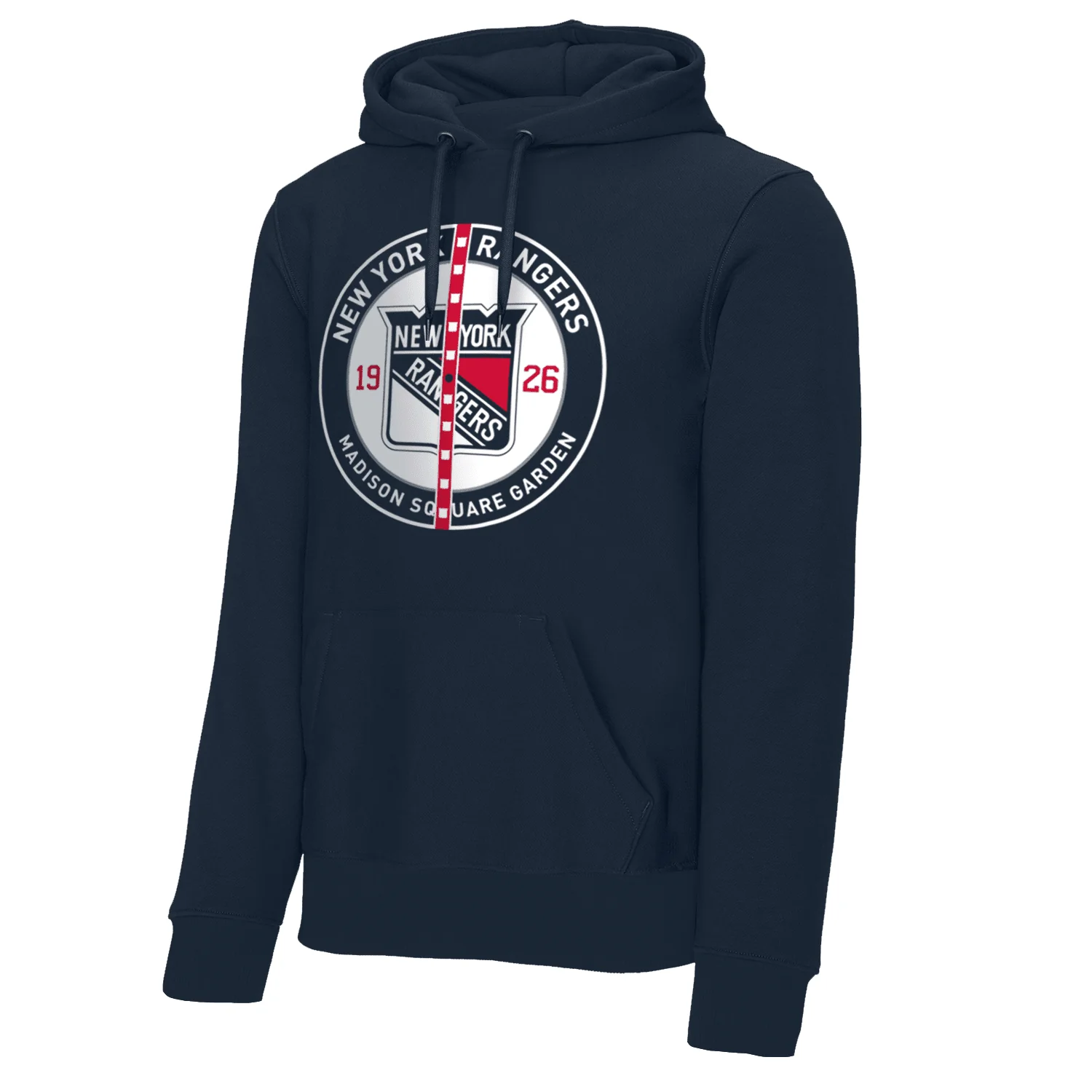 We Bleed Blue Rangers Center Ice Navy Hood
