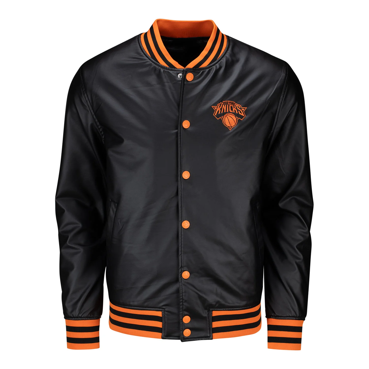 Wild Collective Knicks Metallic Bomber Jacket