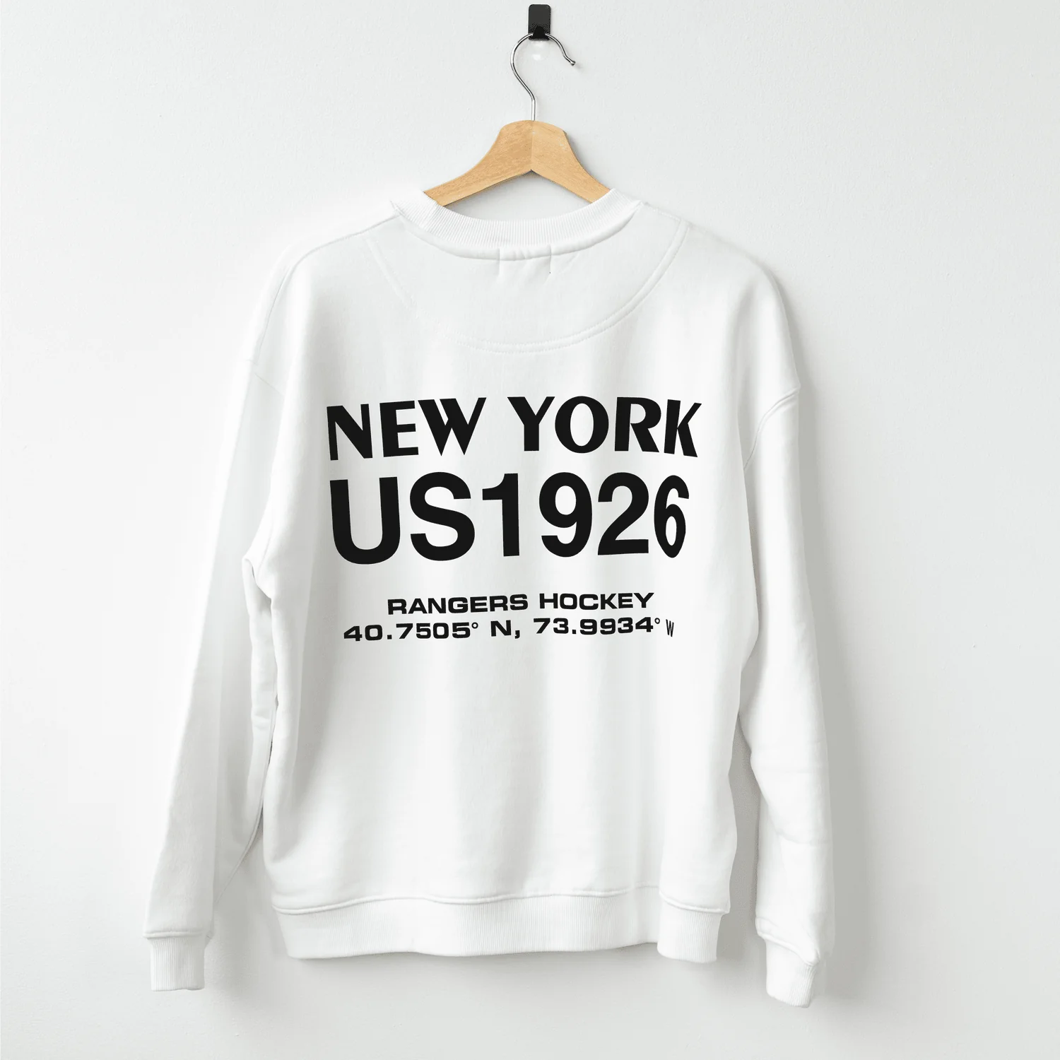Women's Line Change Rangers NYR Modern White Crew - Image 4