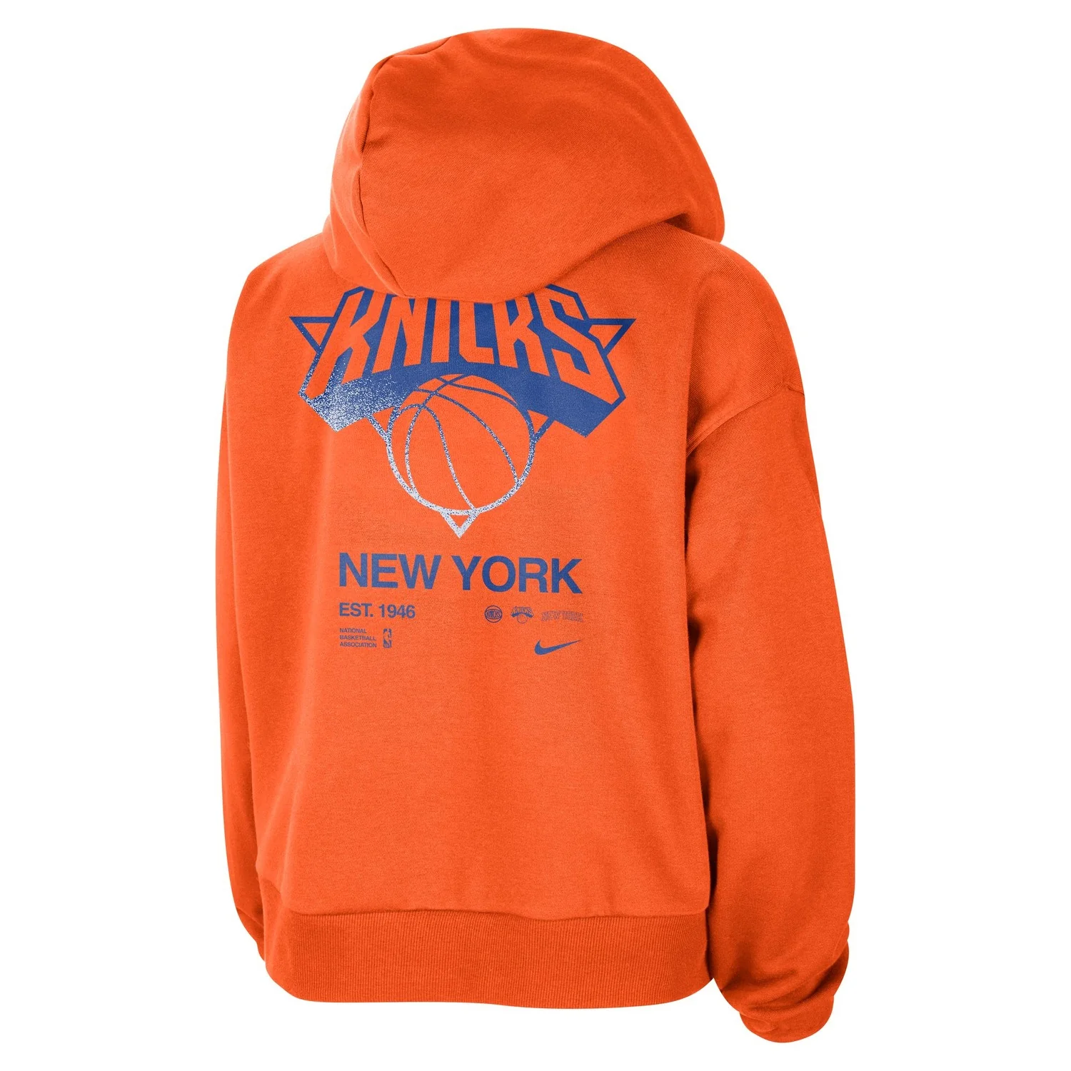 Women's Nike Knicks Courtside Orange Standard Issue Hoodie - Image 2